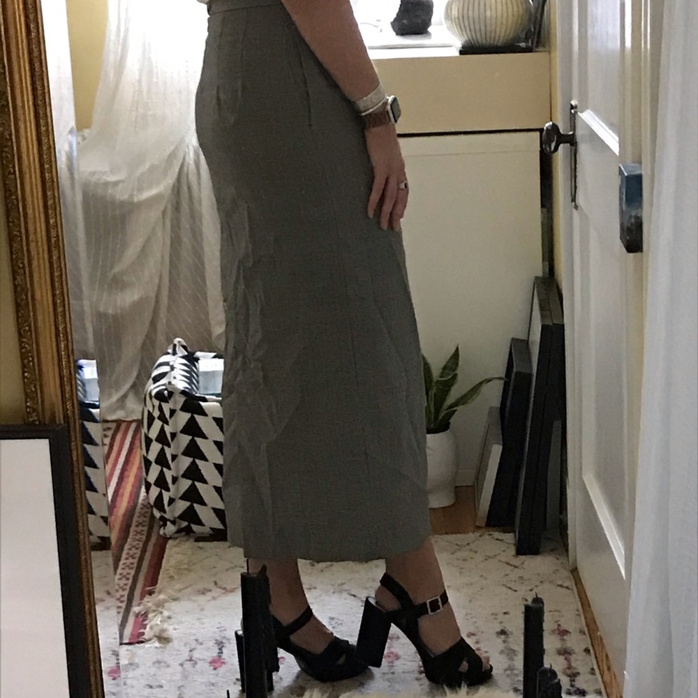 Vintage Wool Pendleton Houndstooth Midi Pencil